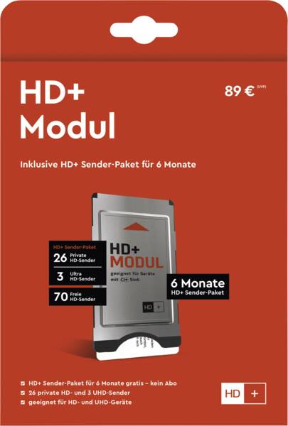 HD+ Modul in Verpackung