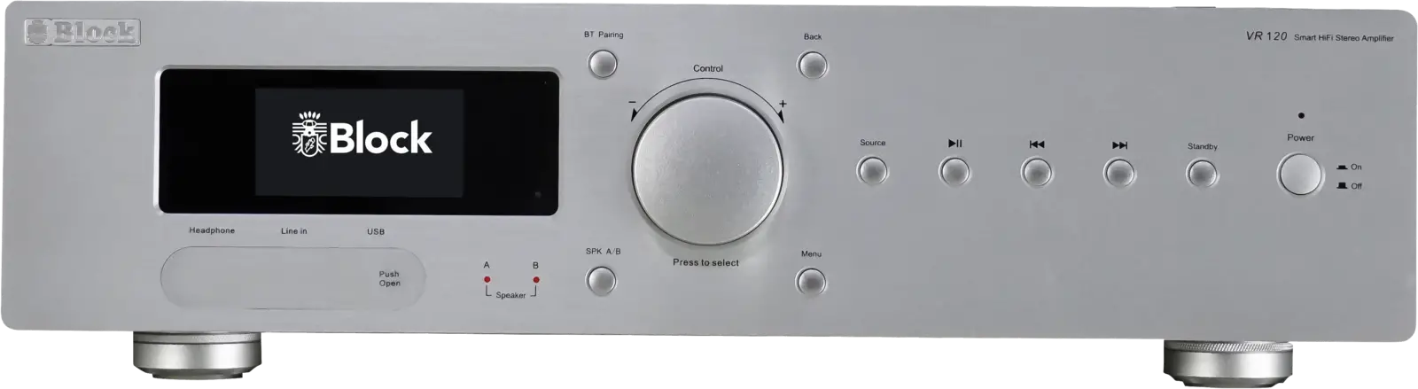 Audio Block VR-120 silber