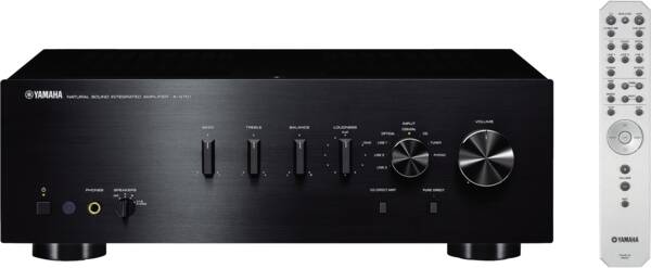 Gerät von vorne mit Fernbedienung