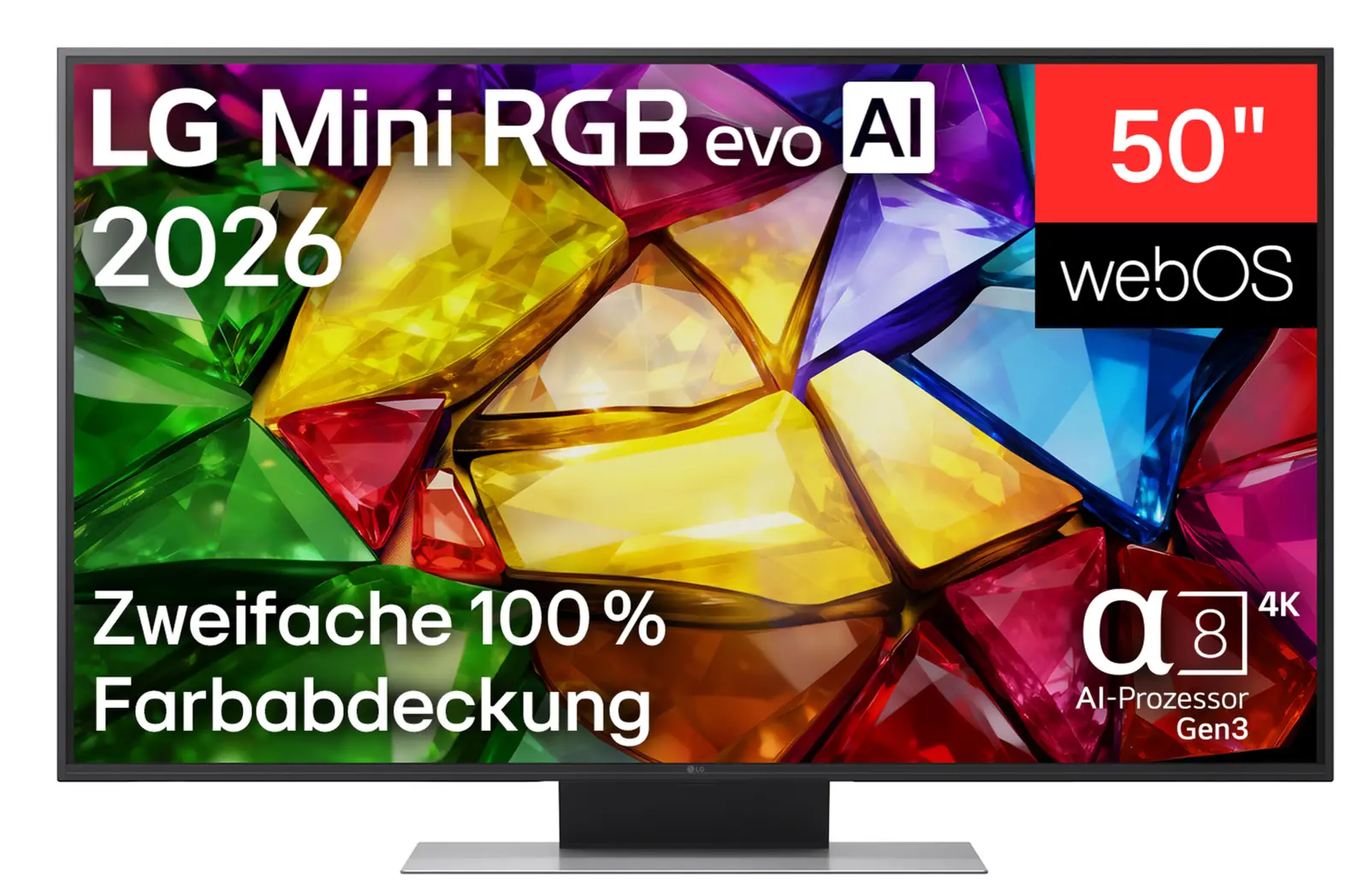 TV mit LG Infos auf Bildschrim